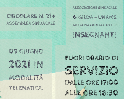 Assemblea 9 giugno 